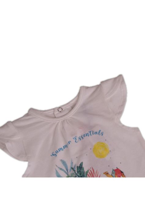 Polera Bebe Niña Blanco Pillin-2