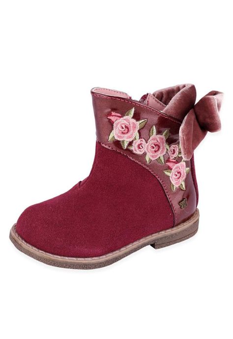 Bota Bebé Niña Burdeo Pillin-0