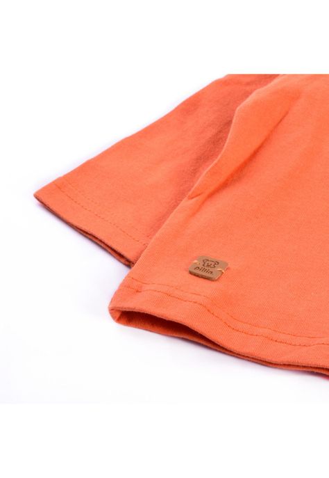 Polera Manga Larga Bebé Niño Terracota Pillin-1