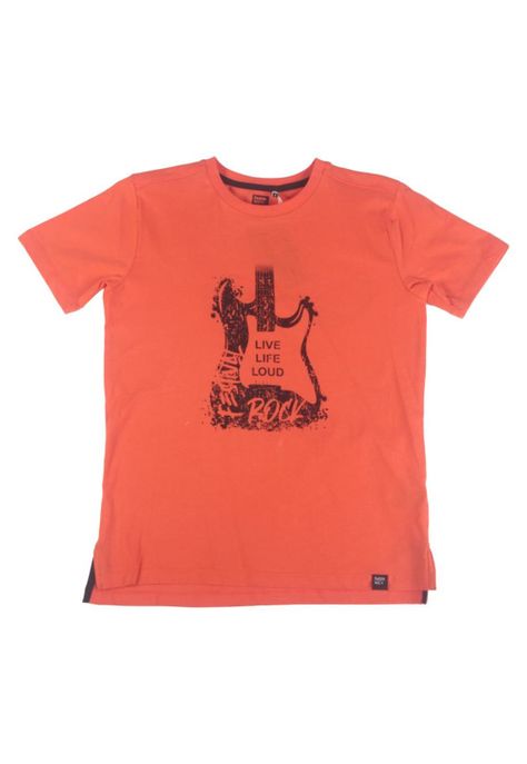 Polera Niño Naranja Pillin-0