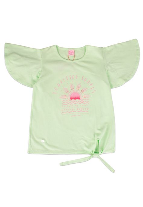 Polera Niña Verde Pillin-0