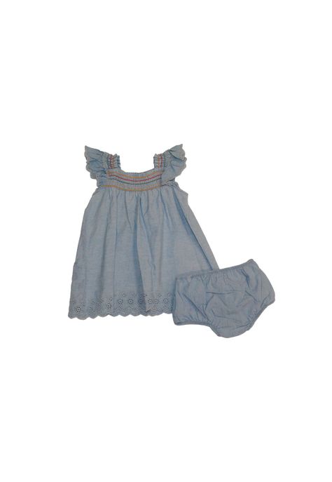 Vestido Bebe Niña Denim Pillin-0