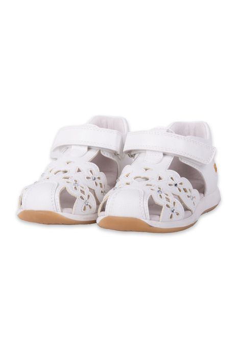 Sandalias Clasico Bebe Niña Blanco Pillin (PZA414-24BCO)-0