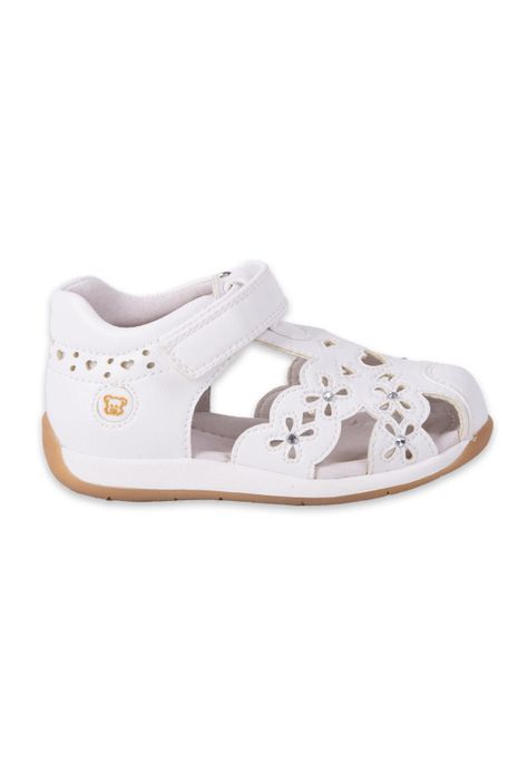 Sandalias Clasico Bebe Niña Blanco Pillin (PZA414-24BCO)-2