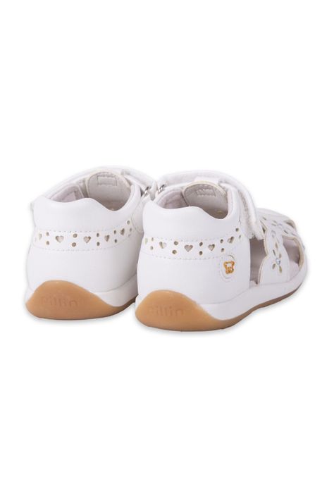 Sandalias Clasico Bebe Niña Blanco Pillin (PZA414-24BCO)-3