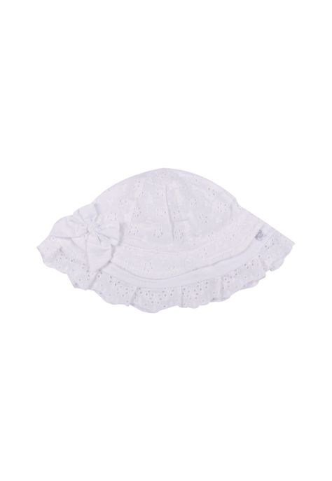 Gorro Bebe Niña Blanco Pillín-0