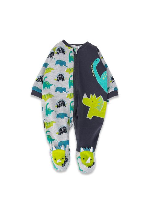 Pijama Bebé Niño Gris Pillin-0