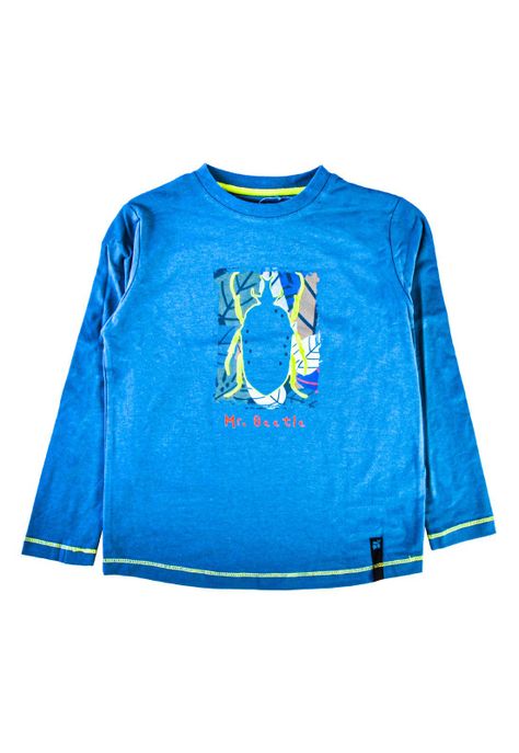 Polera Manga Larga Niño Verde oscuro Pillin-0