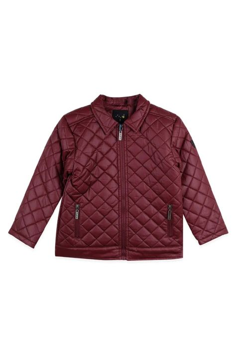 Parka Algodón Invierno Niño Burdeo Pillin-0