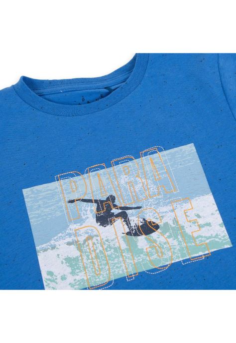 Polera Niño Azul petróleo Pillin-1