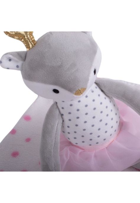 Set Peluche Manta Venado Bebé Niña Melange Pillin-2