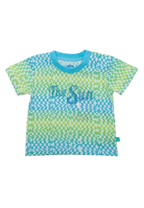 Polera Bebé Niño Turquesa Pillin-0