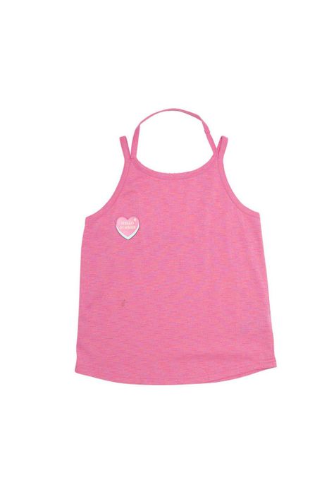 Polera Sin Mangas Algodón Verano Niña Fucsia-0
