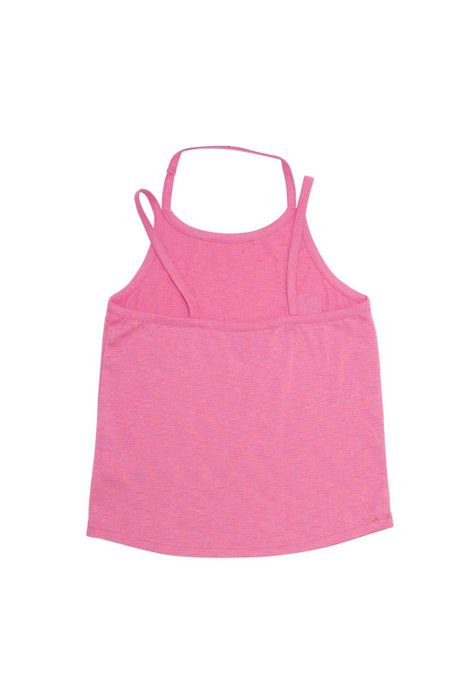 Polera Sin Mangas Algodón Verano Niña Fucsia-1