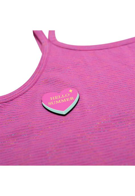Polera Sin Mangas Algodón Verano Niña Fucsia-2