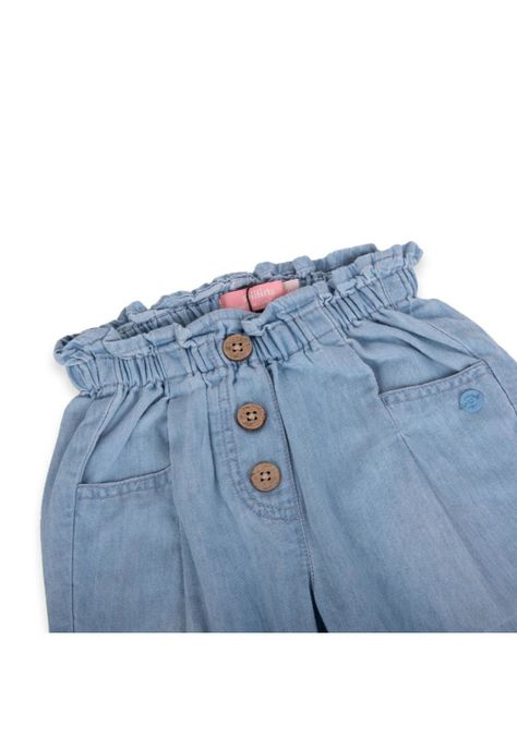 Pantalón Bebé Niña Celeste Pillin-1