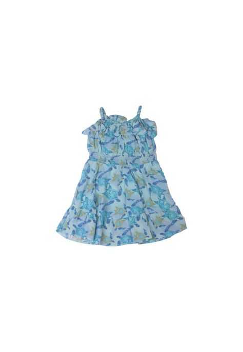 Vestido Niña Turquesa Pillin-0