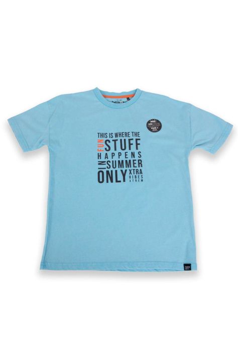 Polera Niño Turquesa Pillin-0