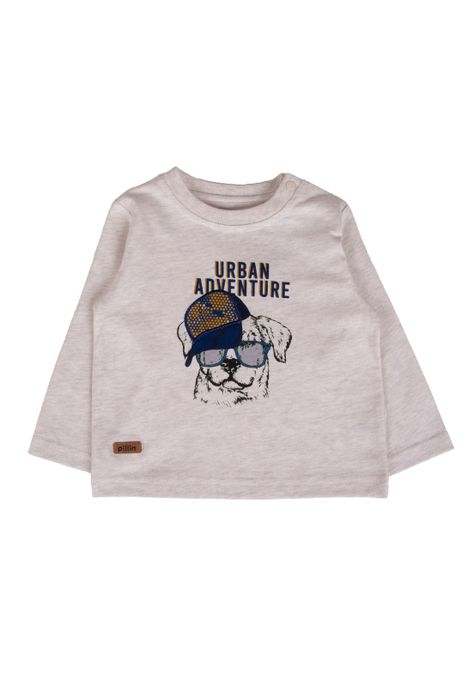 Polera Bebe  Blanco Pillin ( PVB627-25CRU )-0