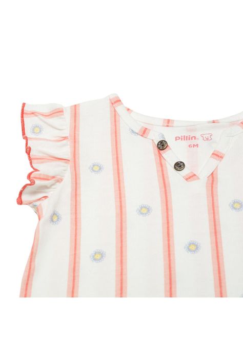 Polera Bebé Niña Blanco Pillin-2