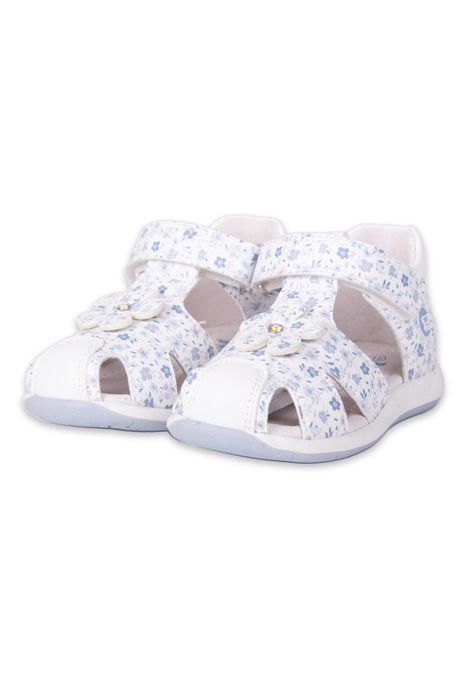 Sandalias Clasico Bebe Niña Blanco Pillin (PZA413-24BCO)-0