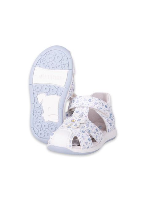 Sandalias Clasico Bebe Niña Blanco Pillin (PZA413-24BCO)-1