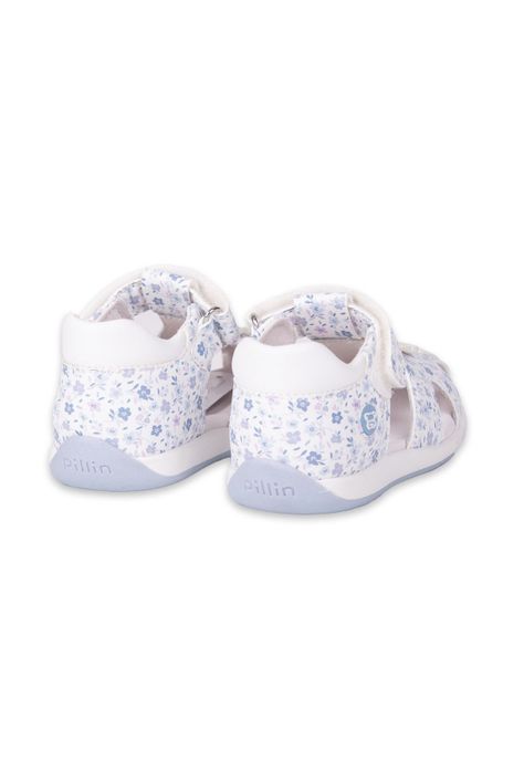 Sandalias Clasico Bebe Niña Blanco Pillin (PZA413-24BCO)-3