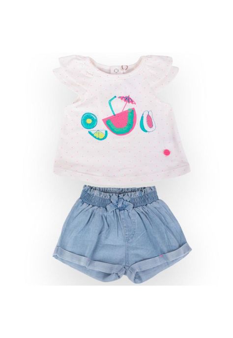 Conjunto Bebe Niña Denim Pillin-0