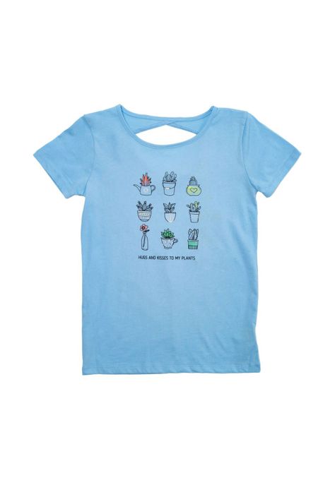 Polera Niña Celeste Pillin-1
