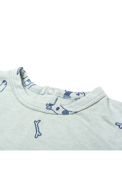 Polera Manga Larga Bebé Niño Verde Pillin-1