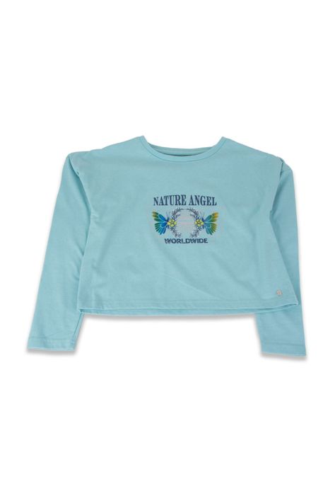 Polera Niña Verde Pillin-1