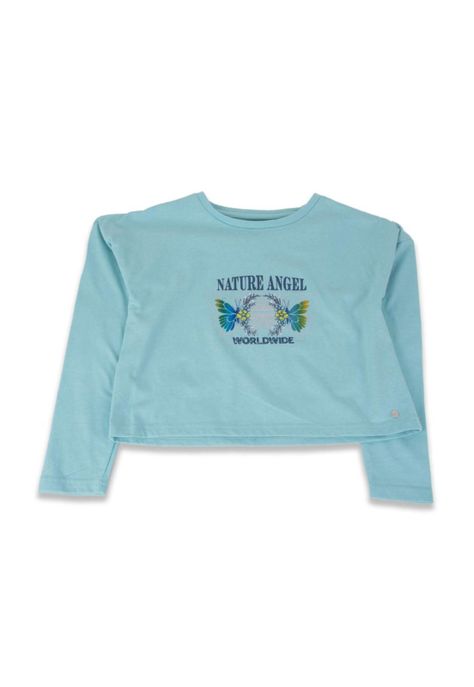 Polera Niña Verde Pillin-0