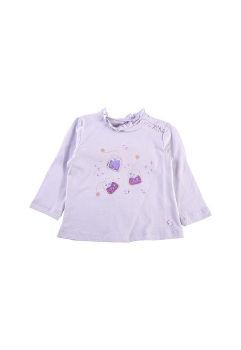 Polera Manga Larga Bebé Niña Lila Pillin-1