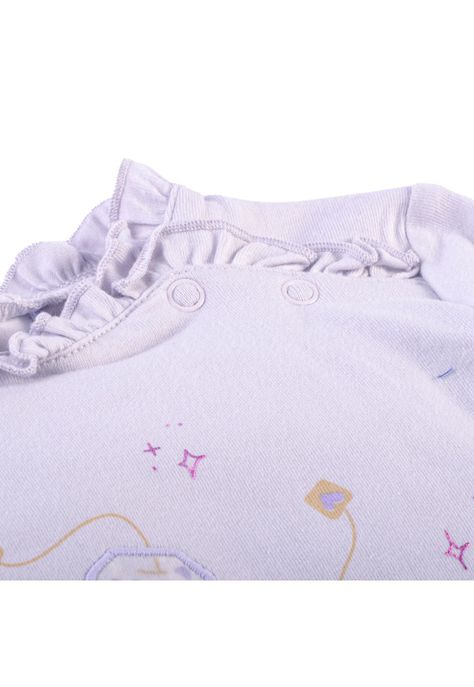 Polera Manga Larga Bebé Niña Lila Pillin-3