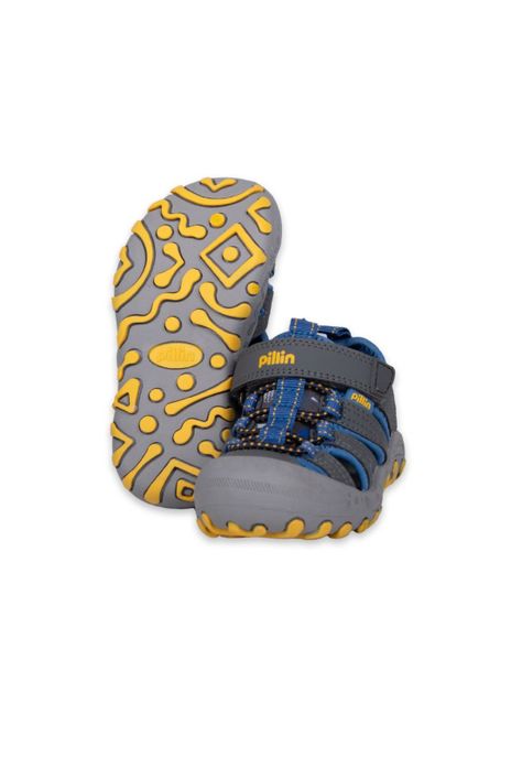 Sandalias Outdoor Bebe Niño Gris Pillin-1