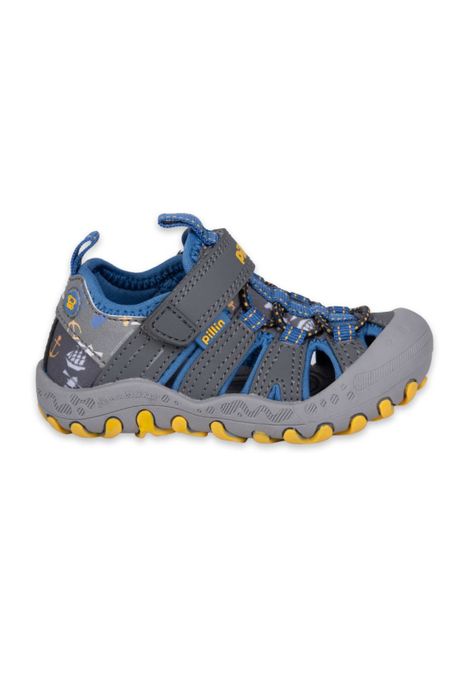 Sandalias Outdoor Bebe Niño Gris Pillin-2