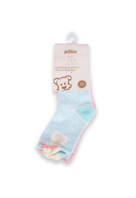 Calcetín Bebé Niña Multicolor Pillin-0