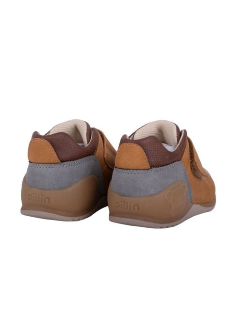 Zapato Clasico Bebe Niño Mostaza Pillin-3