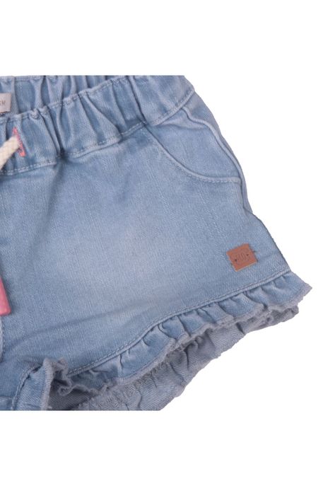Short Bebe Niña Celeste Pillin-1