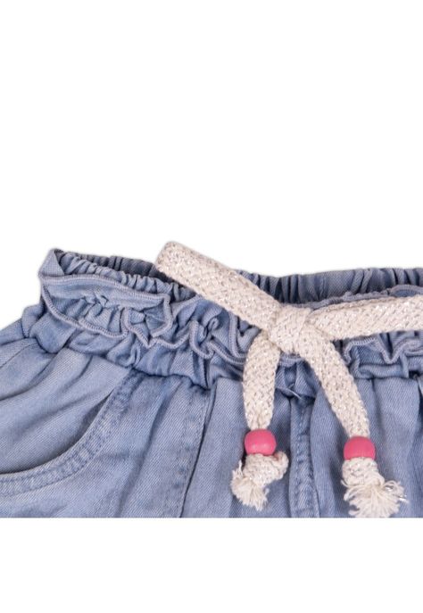 Short Bebe Niña Celeste Pillin-2