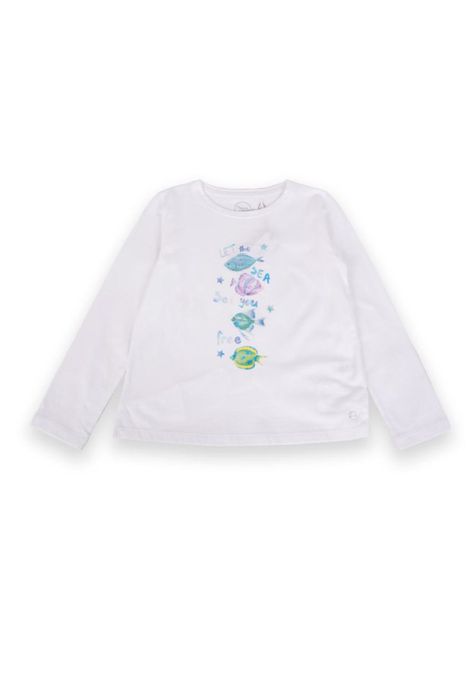 Polera Niña Blanco Pillin-0