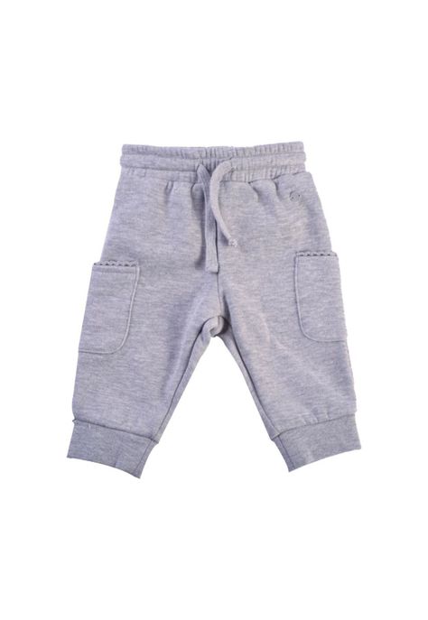 Pantalón Buzo Bebé Niña Gris Pillin-0