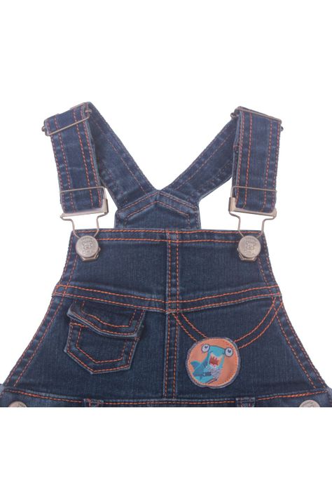 Jardinera Bebe Niño Denim Pillin-3