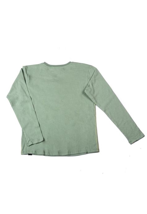 Polera Manga Larga Niño Verde Pillin-3