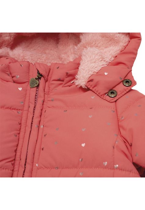 Parka C/Capucha Bebé Niña Rosado Pillin-1