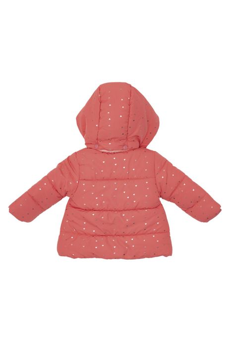 Parka C/Capucha Bebé Niña Rosado Pillin-2