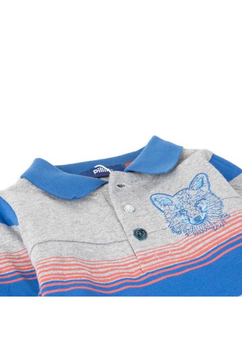 Polera Bebé Niño Azul eléctrico Pillin-1