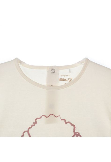 Polera Manga Larga Bebé Niña Crudo Pillin-1