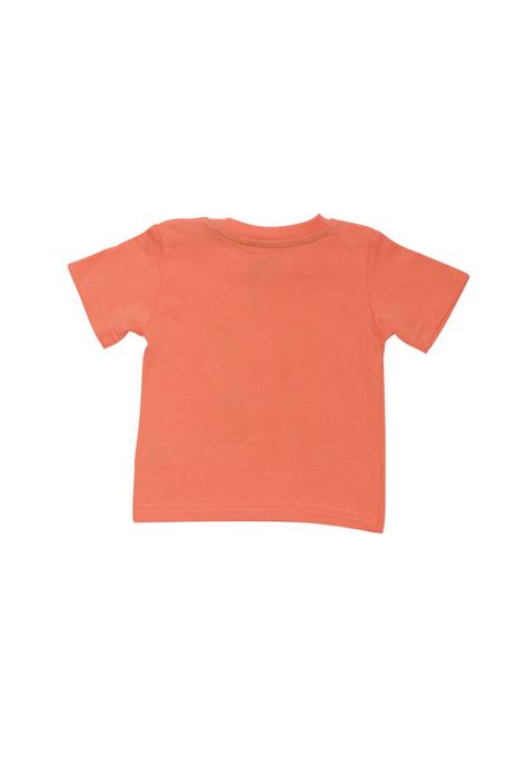 Polera Manga Corta Bebe Niño Coral Pillin-1