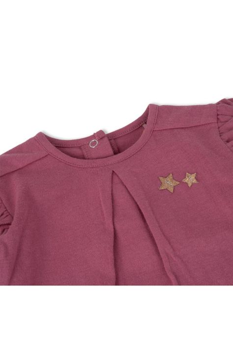 Polera Bebé Niña Burdeo Pillin-1